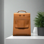 Laptop bag engraved with postive quote, laptop compartment bags, leather brief case laptop bag, work backpack