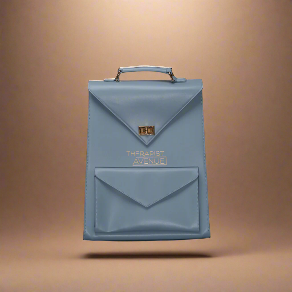 Therapist Avenue Commuter Bag, Laptop bag engraved with postive quote, laptop compartment bags, leather brief case laptop bag, work backpack