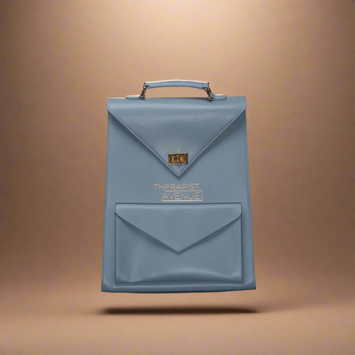 Therapist Avenue Commuter Bag, Laptop bag engraved with postive quote, laptop compartment bags, leather brief case laptop bag, work backpack