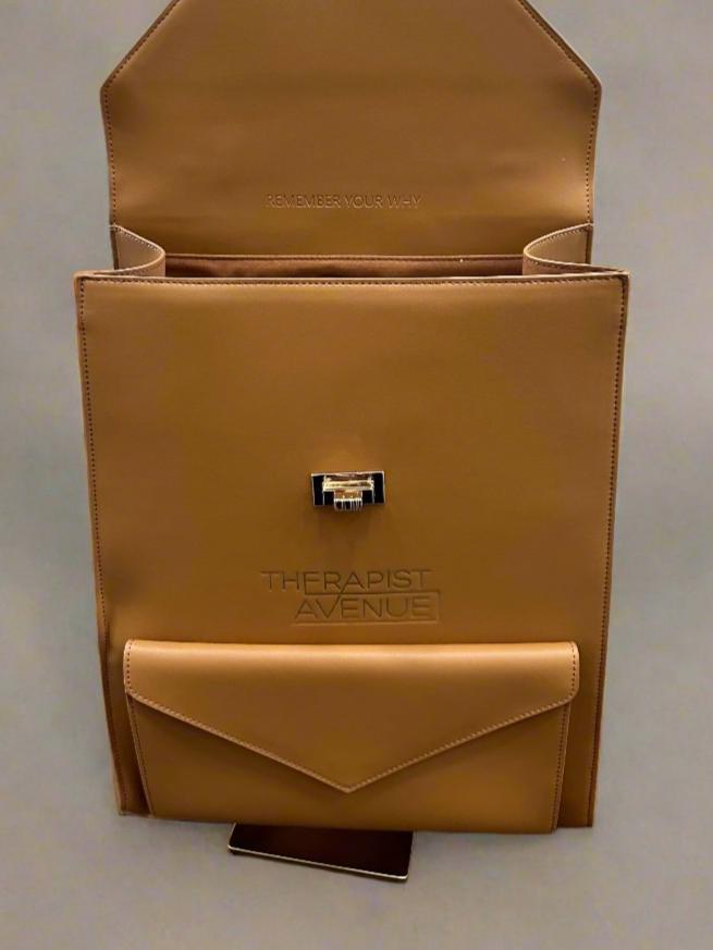 Laptop bag engraved with postive quote, laptop compartment bags, leather brief case laptop bag, work backpack