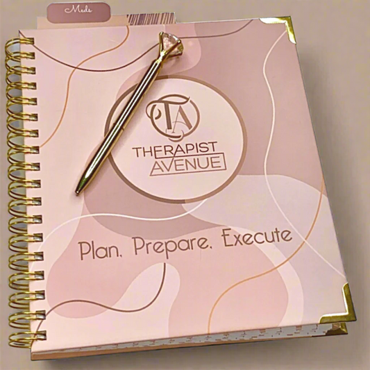Therapist Avenue Planner, appointment style planner, undated planner, mental health planner, session tracker, niche tracker, day to day planner